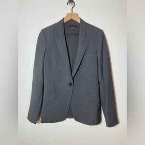 Theory Gabe Gray Wool Blazer Single Button Women’s Size 6